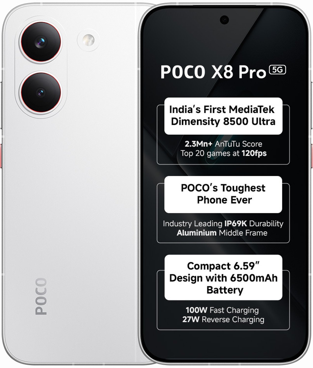 Poco X8 Pro (White, 256 Gb) 1