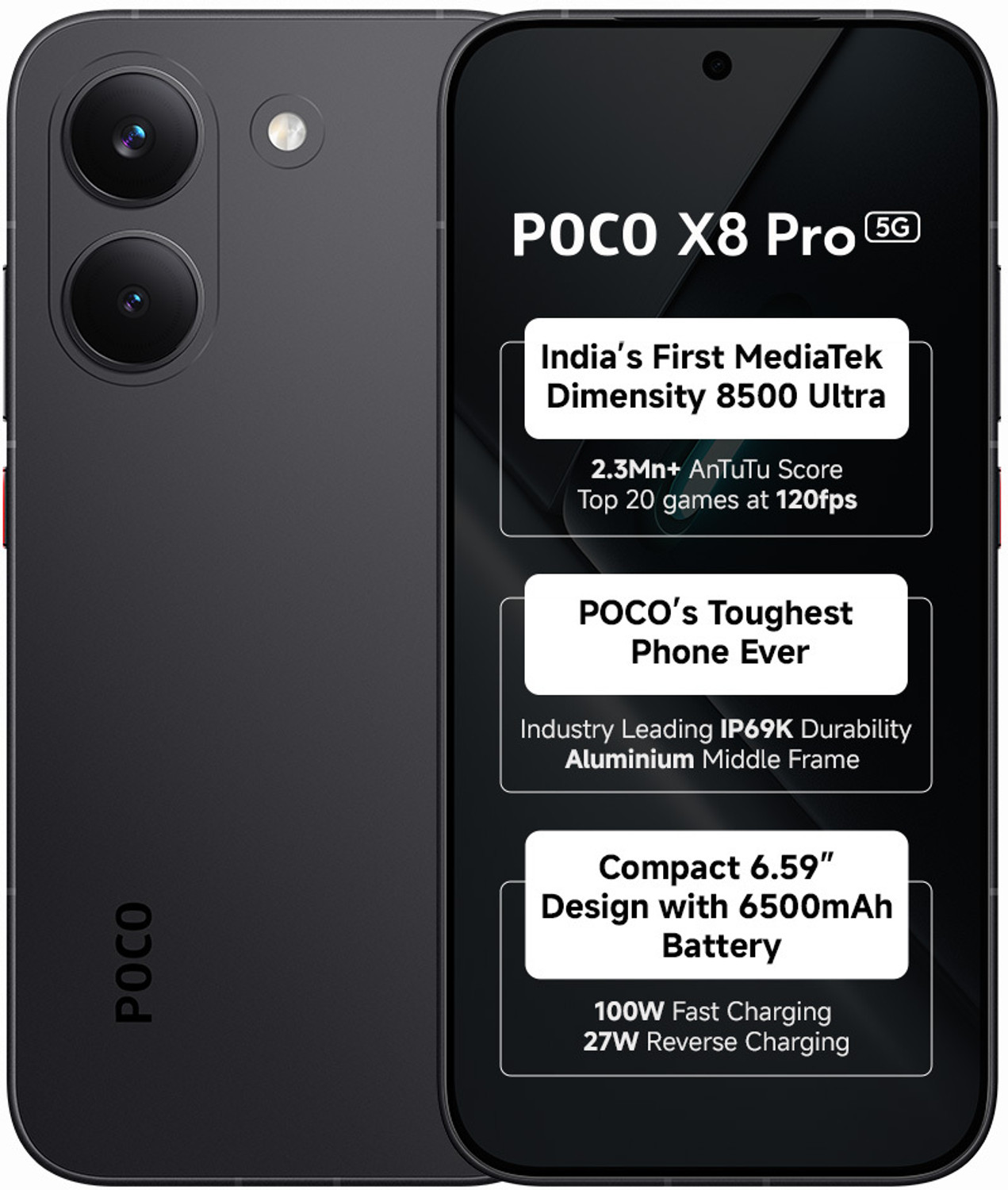 Poco X8 Pro (Black, 256 Gb) 1