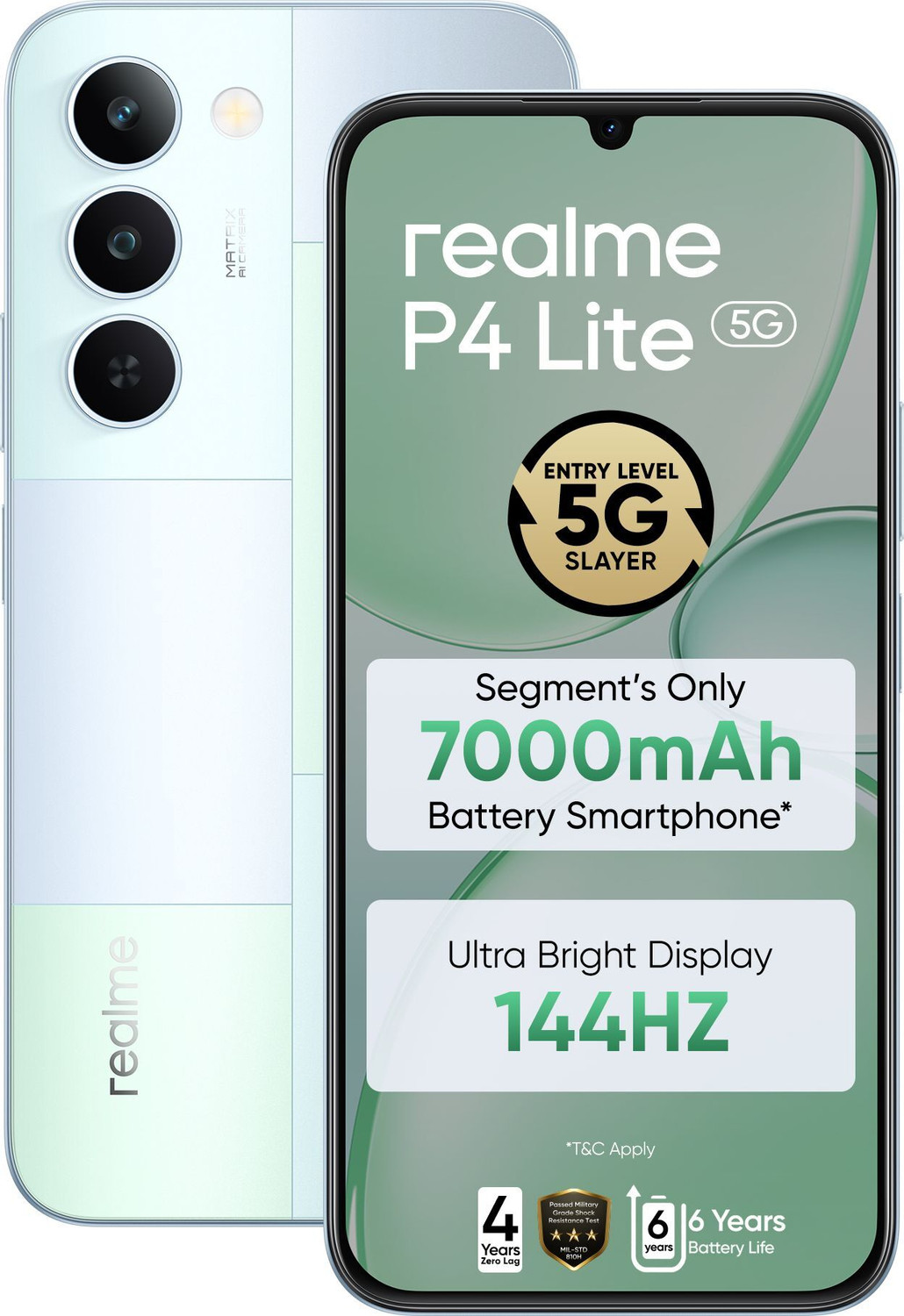 Realme P4 Lite 5G (Mosaic Green, 128 Gb) 1