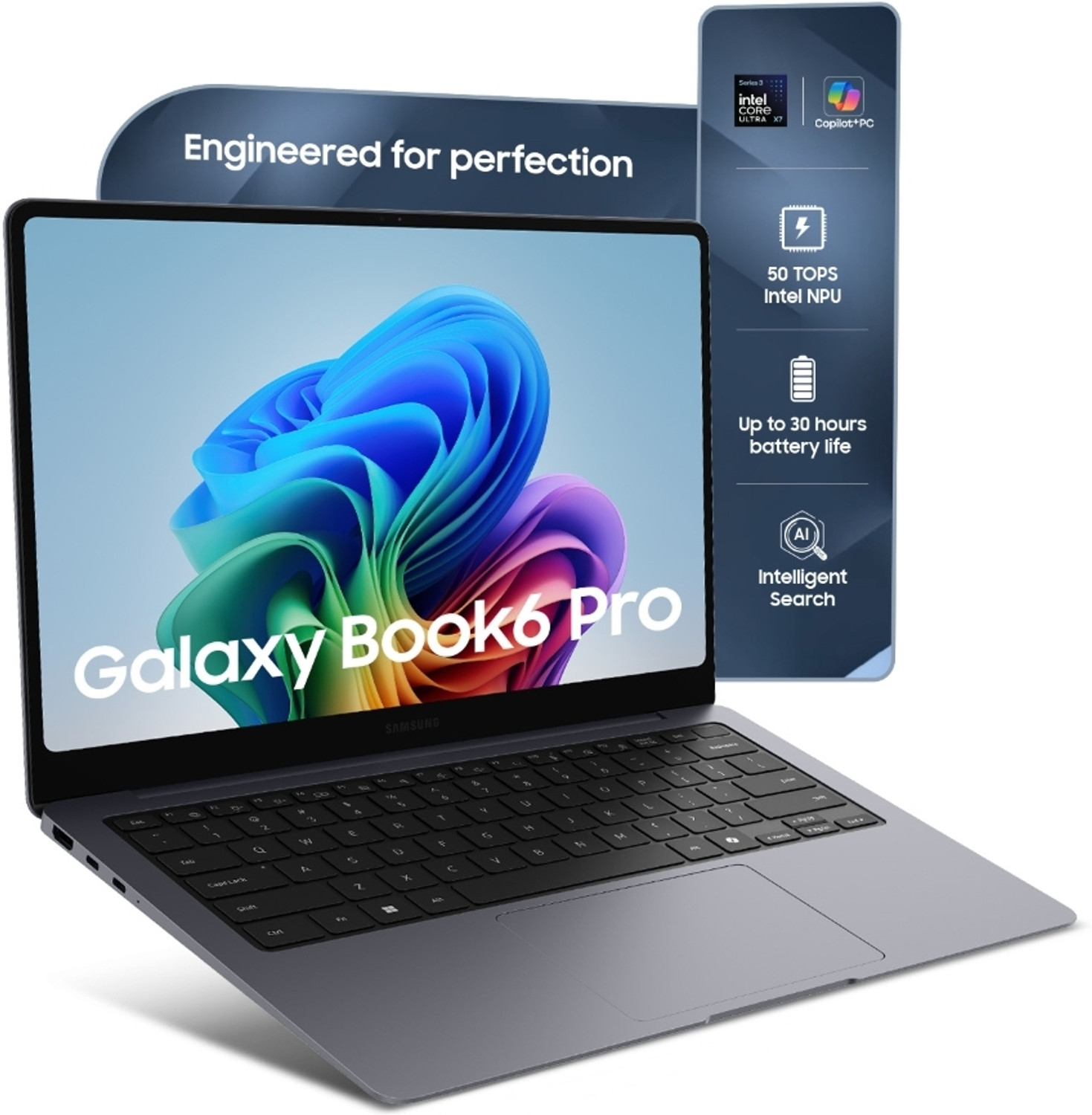 Samsung Galaxy Book6 Pro Intel Core Ultra X7 Series 3 358H - (32 Gb/1 Tb Ssd/Windows 11 Home) Np940Xjg Thin And Light Laptop 57