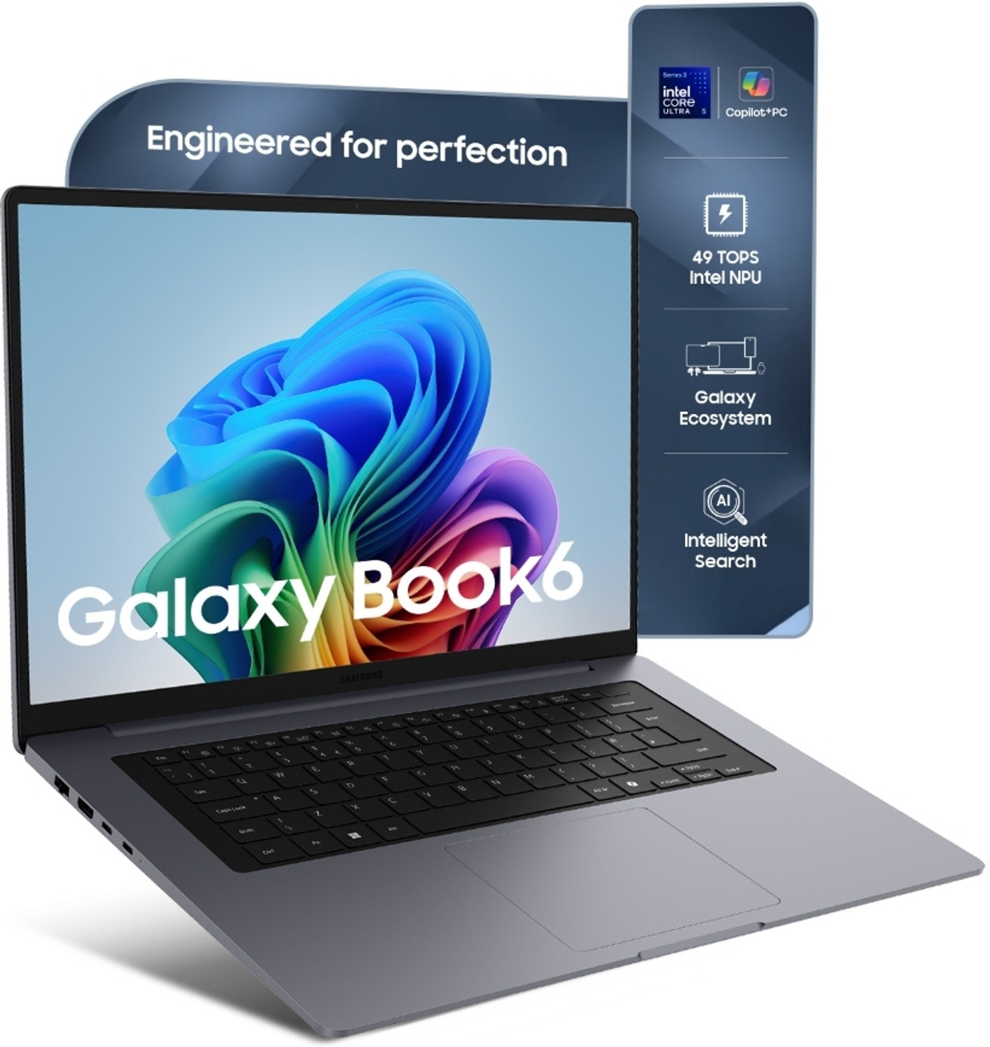 Samsung Galaxy Book6 Intel Core Ultra 5 Series 3 325 - (16 Gb/512 Gb Ssd/Windows 11 Home) Np740Vjg Thin And Light Laptop 1