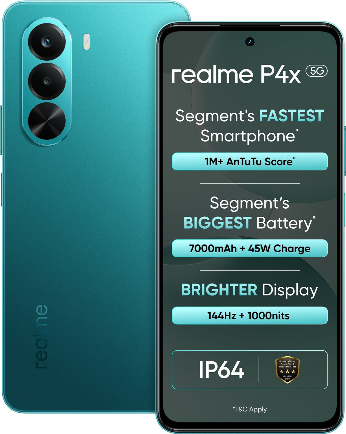 Realme P4X 5G (Lake Green, 128 Gb) 3