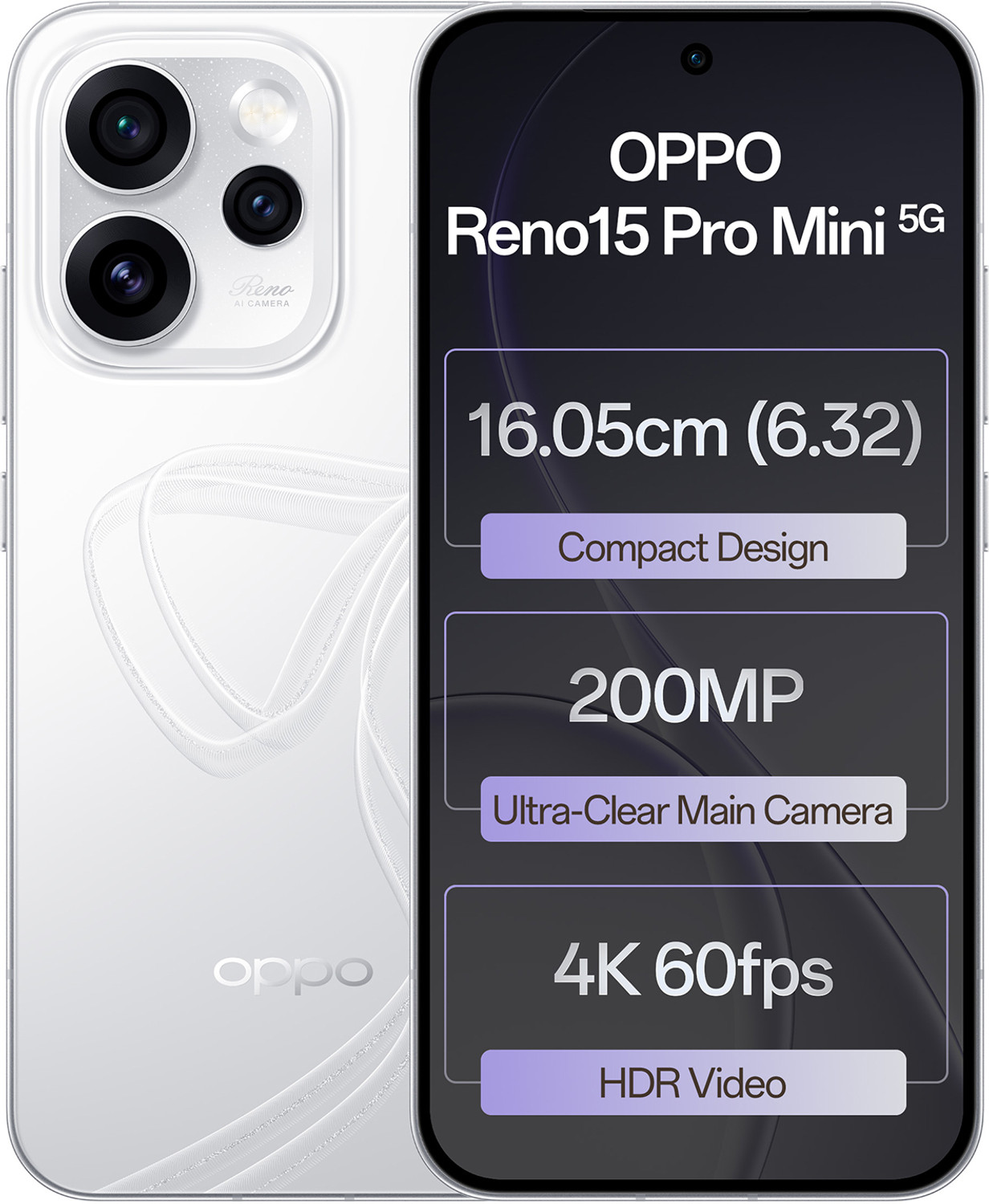 Oppo Reno15 Pro Mini 5G (Glacier White, 256 Gb) 29