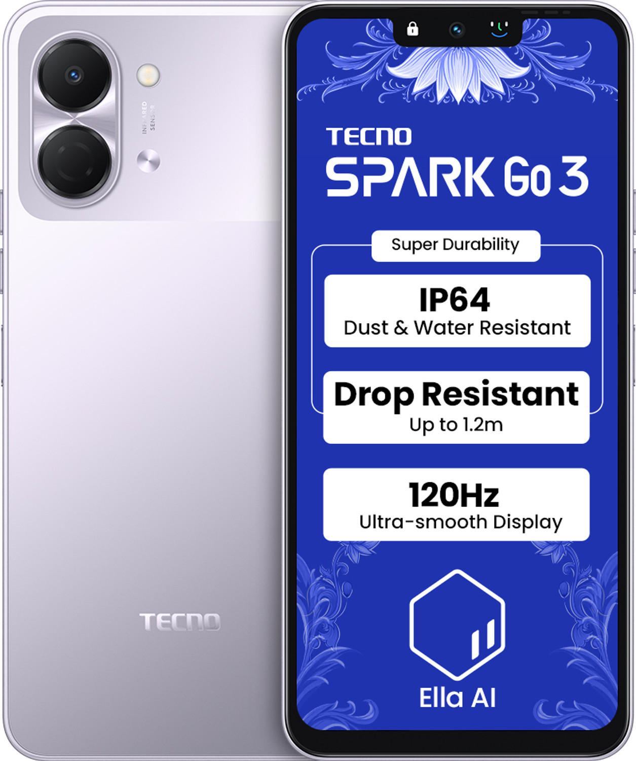 Tecno Spark Go 3 (Aurora Purple, 64 Gb) 1