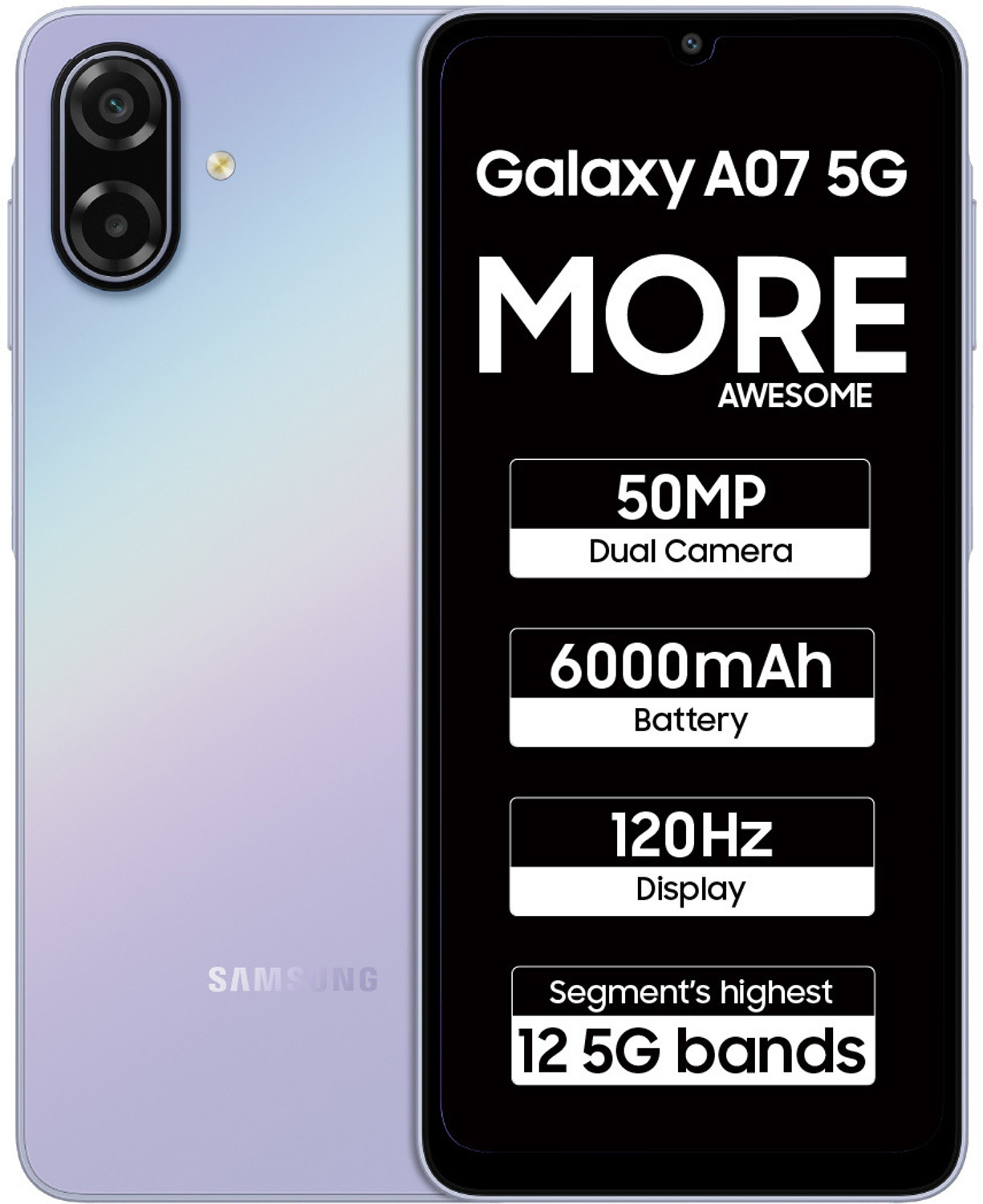 Samsung Galaxy A07 5G (Light Violet, 128 Gb) 1