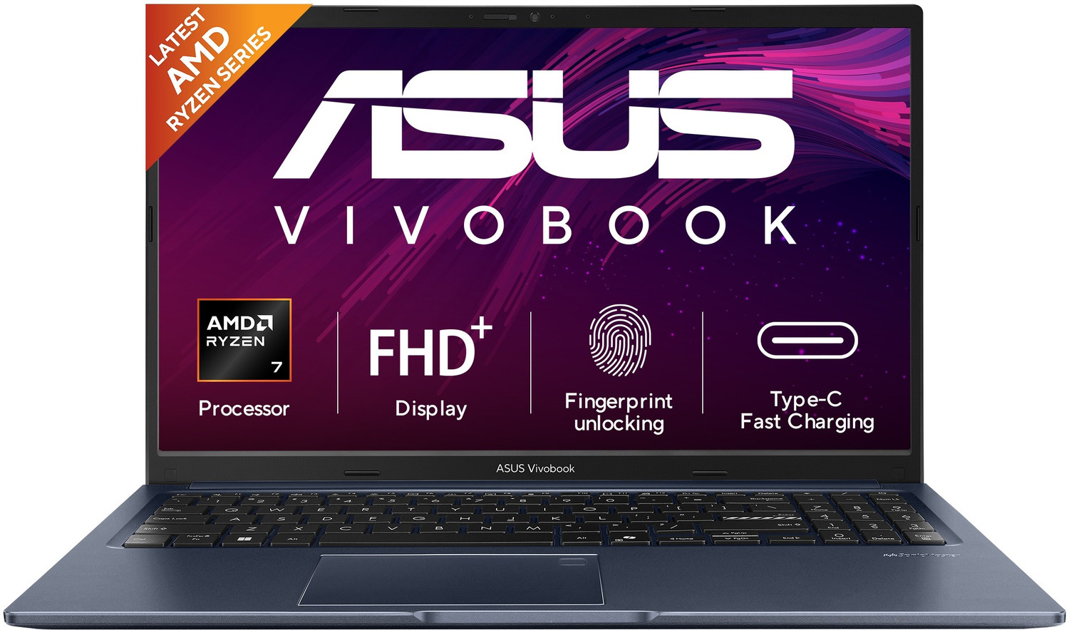 Asus Vivobook 15 (2026) With Office 2024 + M365 Basic*, Amd Ryzen 7 Octa Core 170 - (16 Gb/512 Gb Ssd/Windows 11 Home) M1502Naq-Bq120Ws Thin And Light Laptop 1