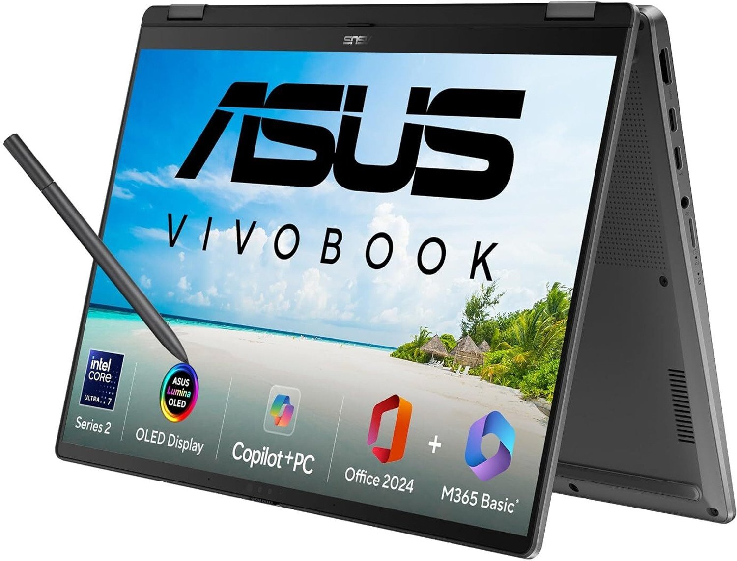 Asus Vivobook 14 Flip Oled (2026) With Touch Screen, Metallic Design, Intel Core Ultra 7 256V - (16 Gb/512 Gb Ssd/Windows 11 Home) Tp3407Sa-Sg184Ws 2 In 1 Laptop 55