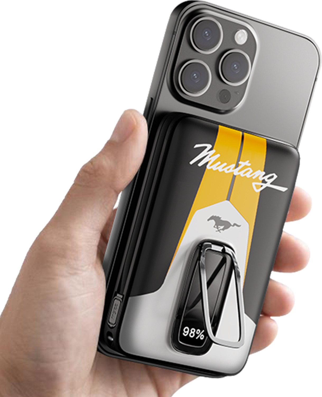 Goboult Mustang Ampvault V10 10000 Mah Wired &Amp; Wireless Power Bank 1