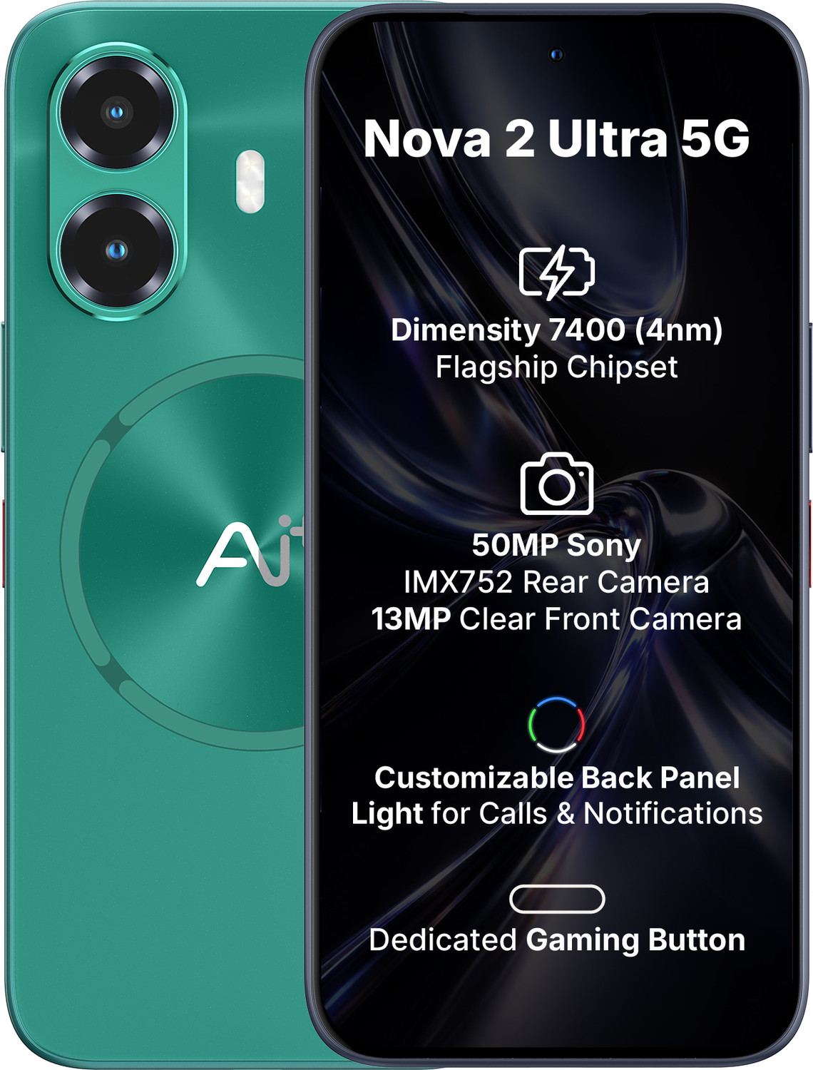 Ai+ Nova 2 Ultra 5G (With Tws) (Green, 128 Gb) 3