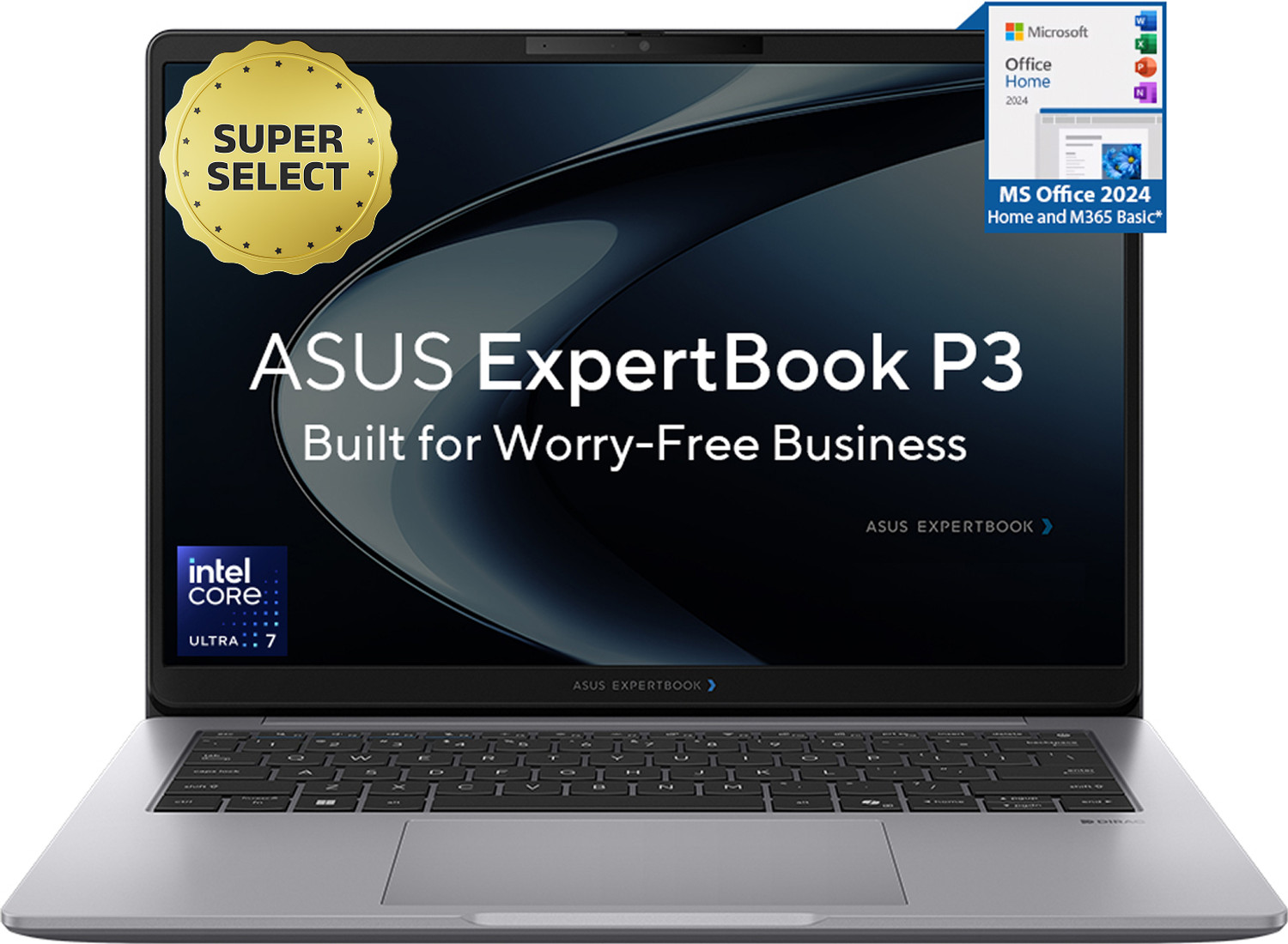 Asus Expertbook P3 Intel Core Ultra 7 255H - (16 Gb/512 Gb Ssd/Windows 11 Home) P3606Ccap-Mb1007Ws Thin And Light Laptop 1