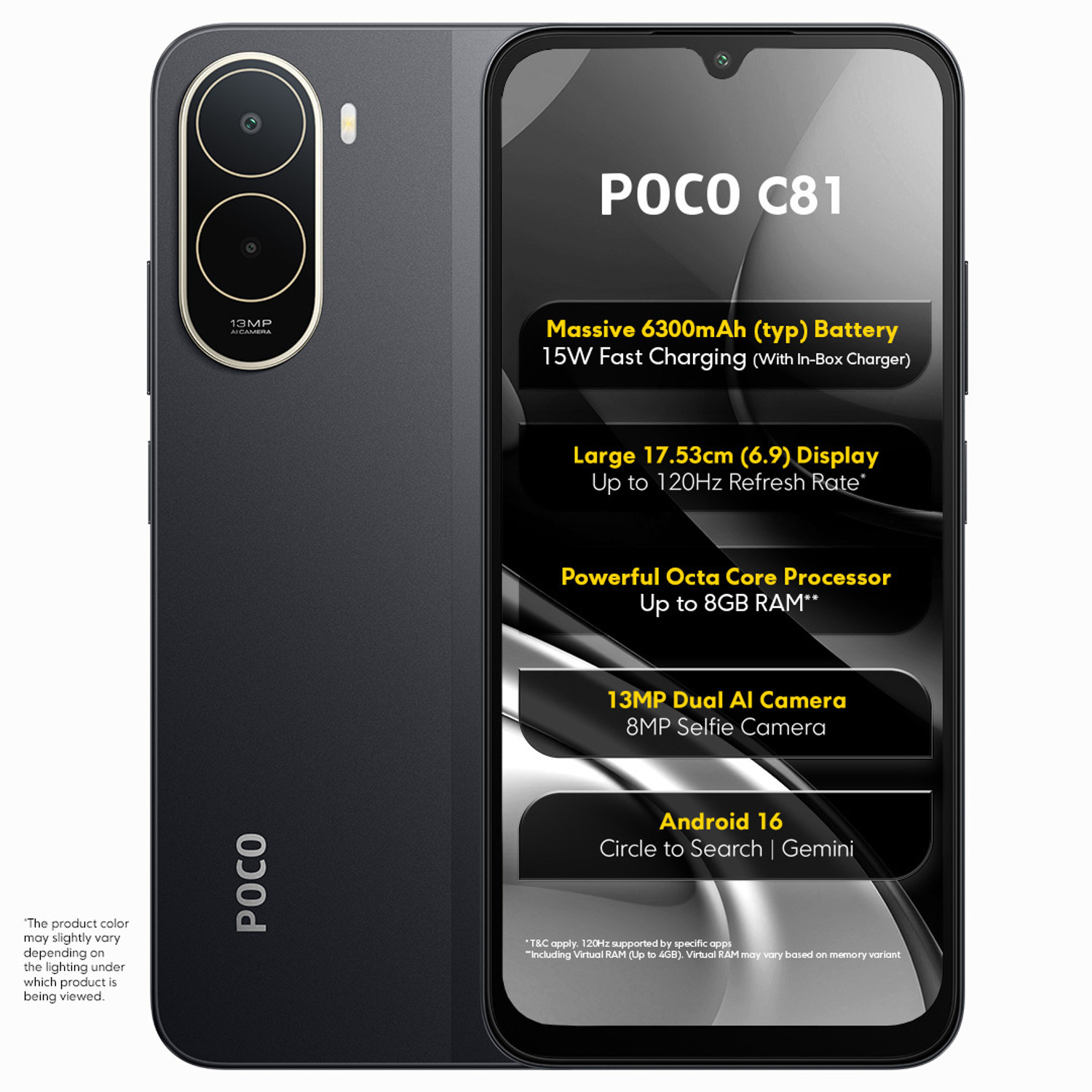 Poco C81 (Elite Black, 64 Gb) 1