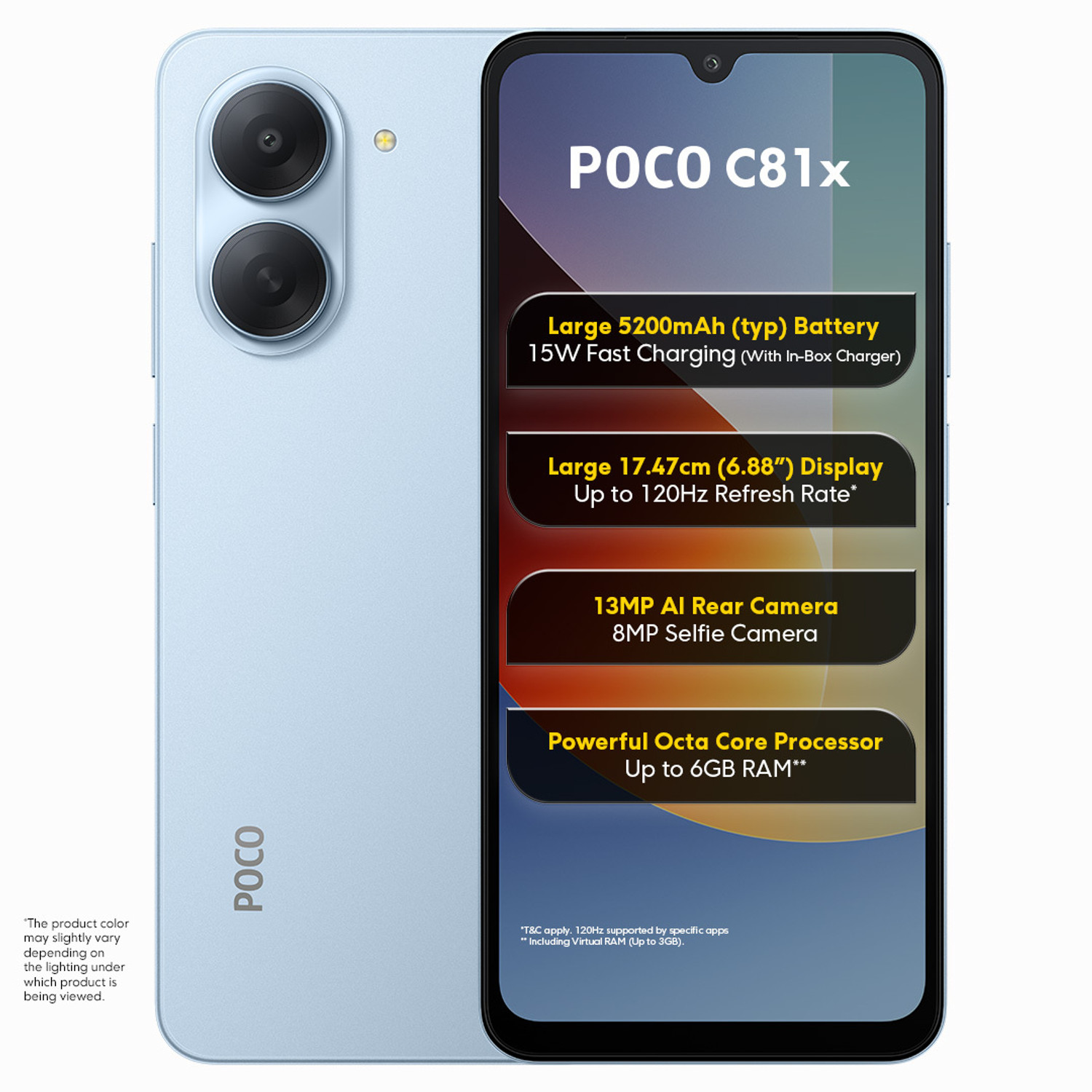 Poco C81X (Ice Blue, 64 Gb) 1