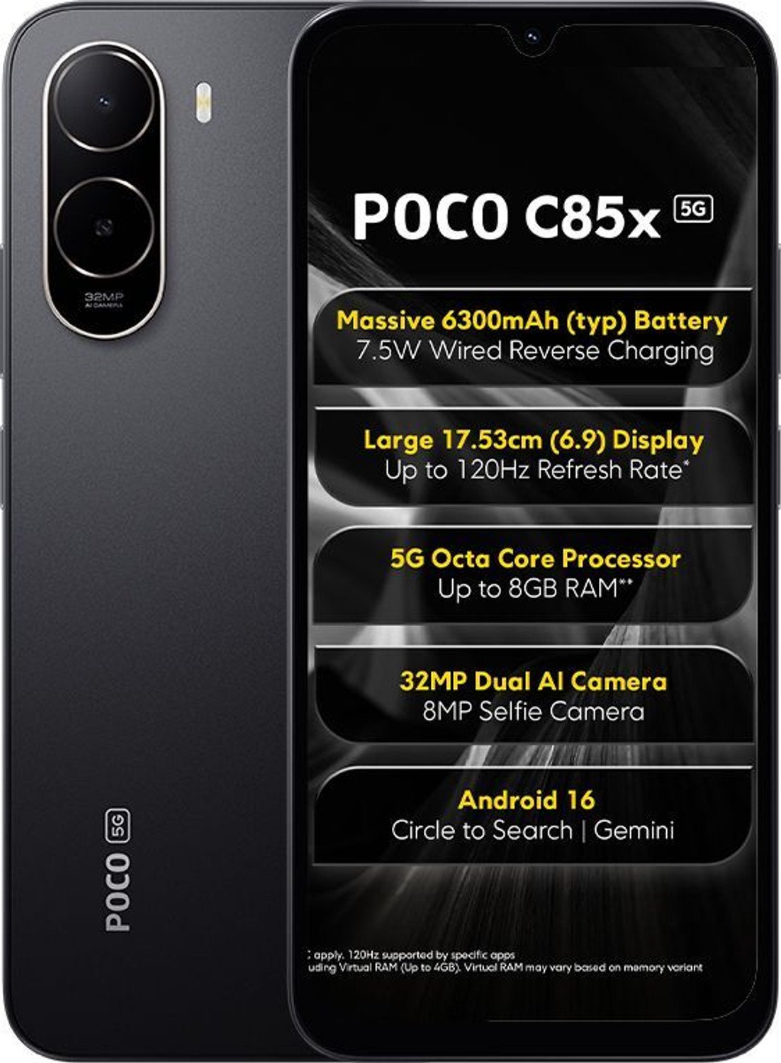Poco C85X (Elite Black, 128 Gb) 9