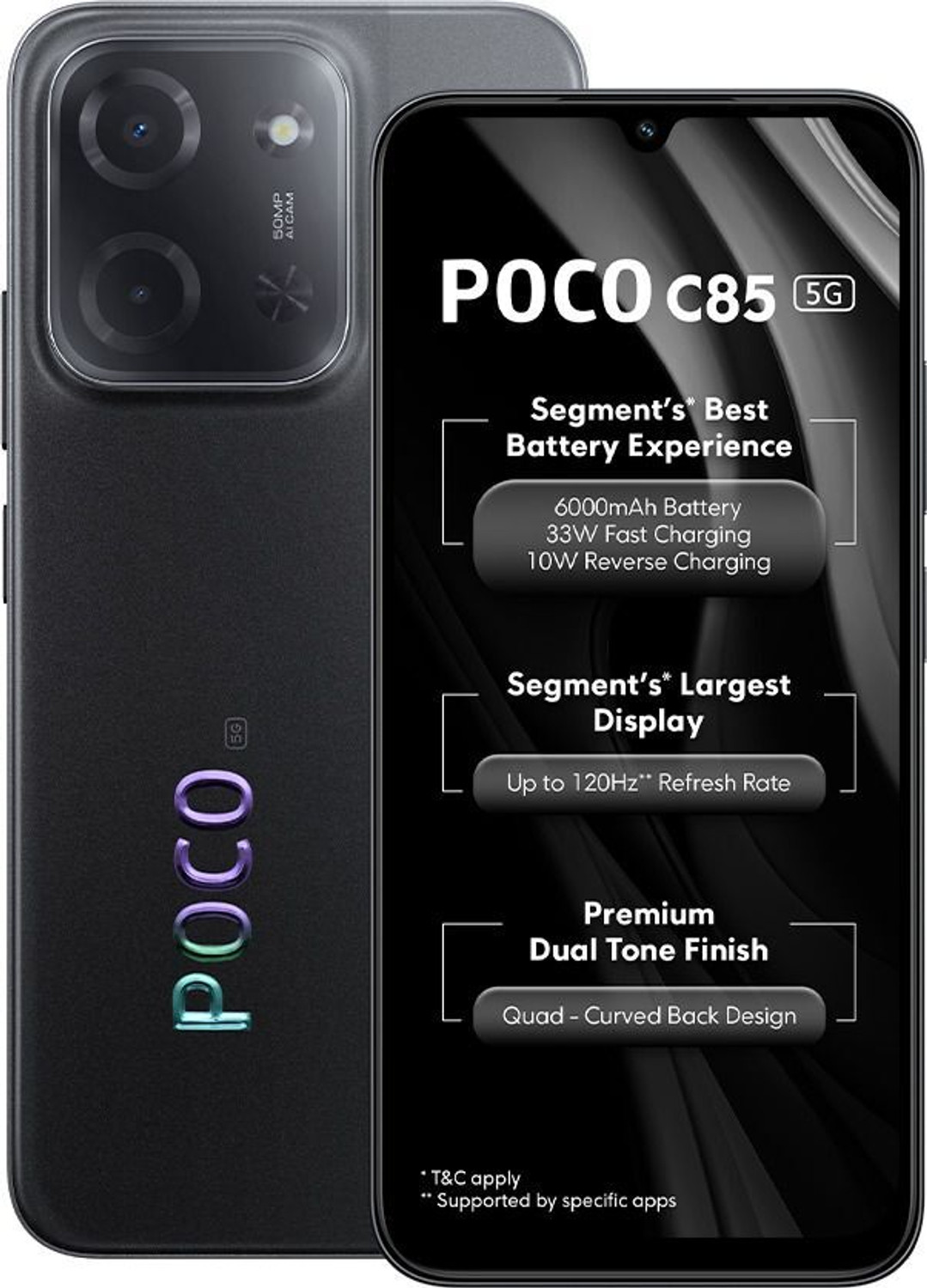 Poco C85 5G (Power Black, 128 Gb) 3
