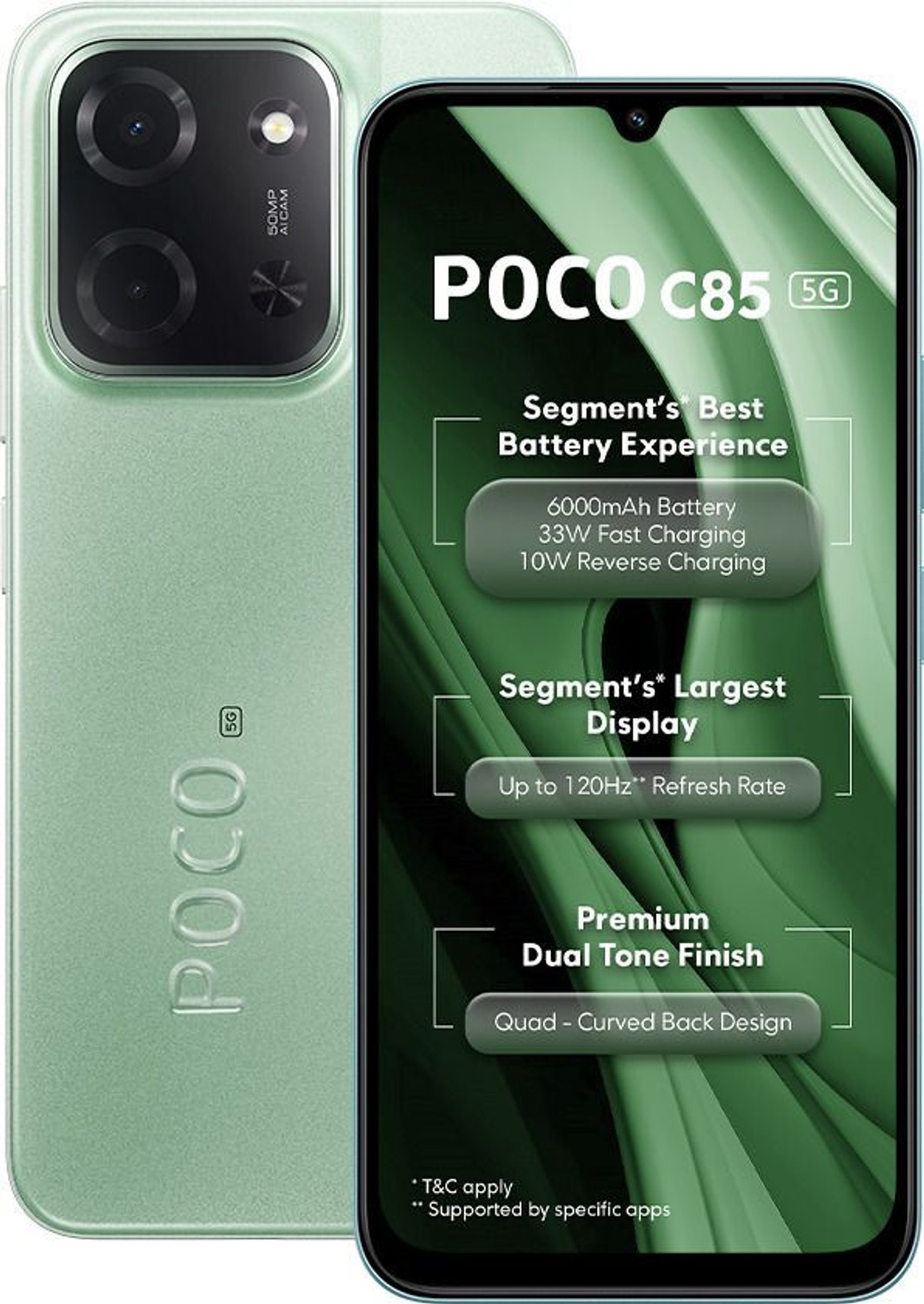 Poco C85 5G (Spring Green, 128 Gb) 1
