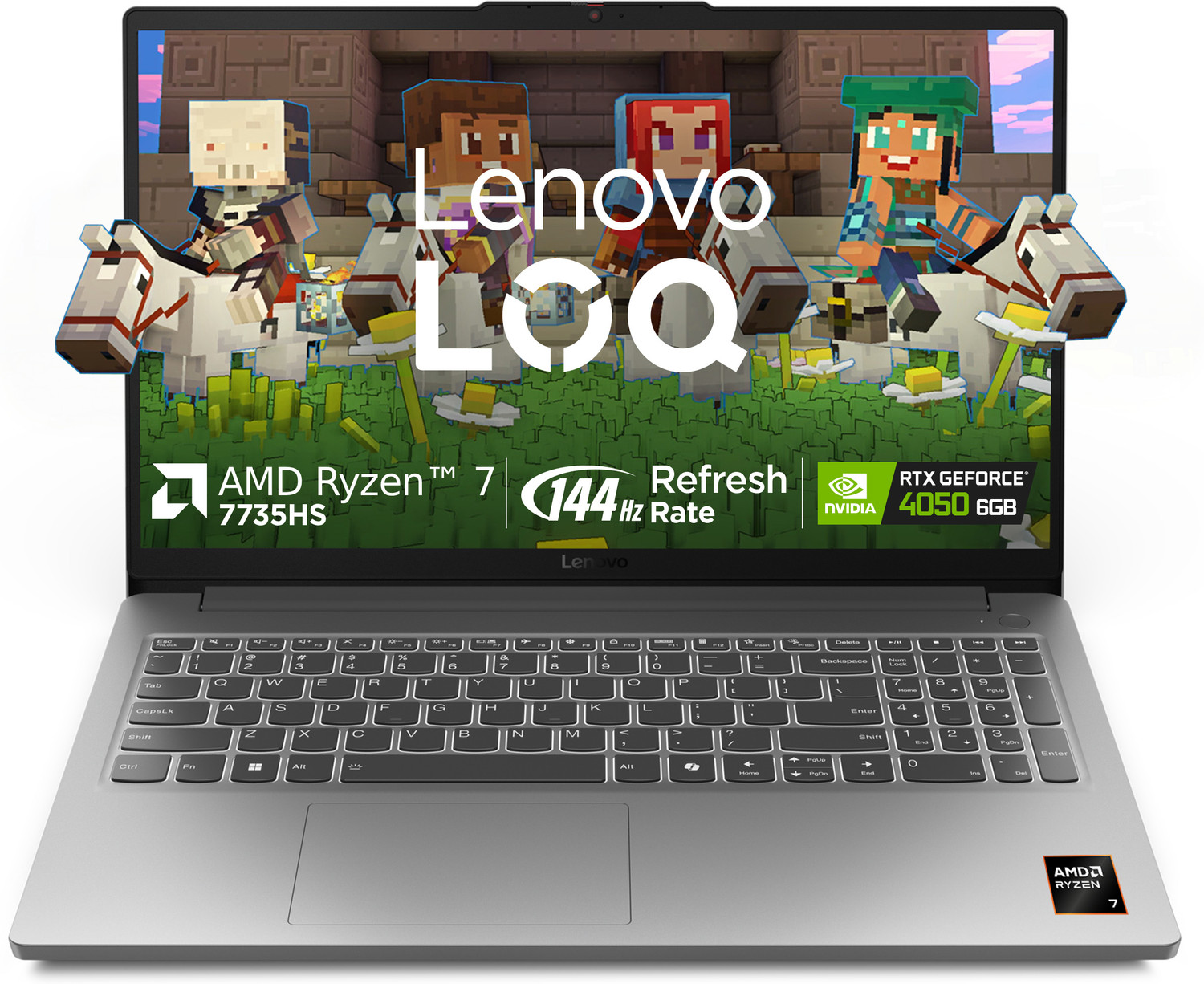Lenovo Amd Ryzen 7 Octa Core 7735Hs - (16 Gb/512 Gb Ssd/Windows 11 Home/6 Gb Graphics/Nvidia Geforce Rtx 4050) Loq 15Arp10E Gaming Laptop 1