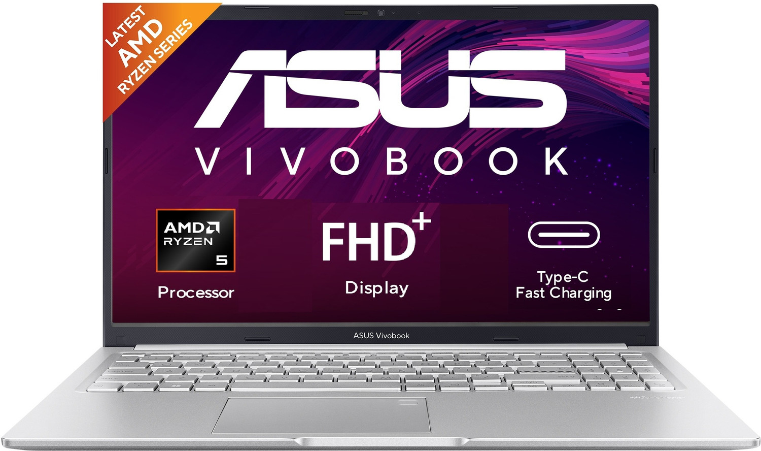 Asus Vivobook 16 (2025) With Mso 2024 + M365 Basic* Amd Ryzen 5 Hexa Core - (16 Gb/512 Gb Ssd/Windows 11 Home) M1605Naq-Mb095Ws Thin And Light Laptop 3