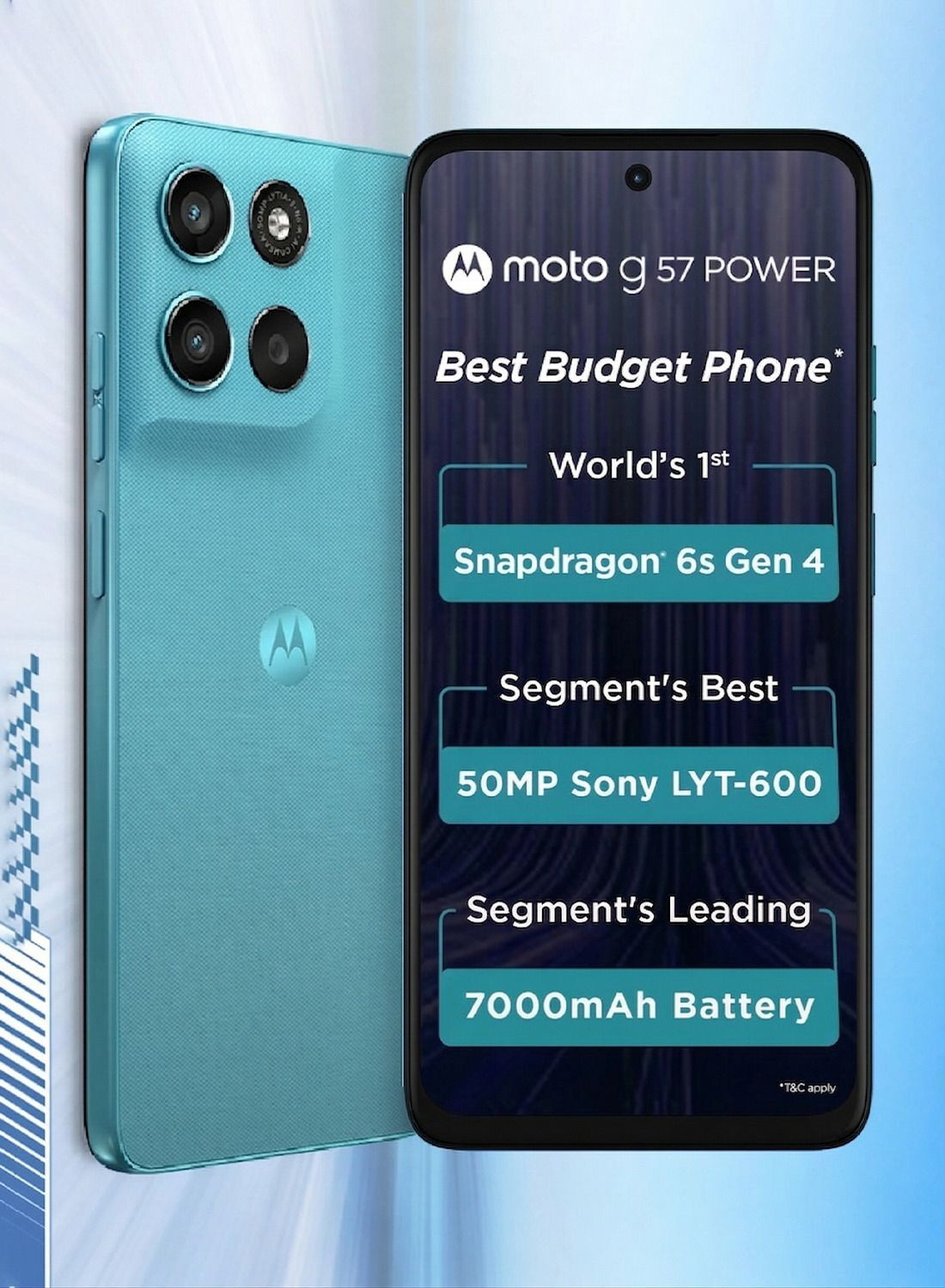 Motorola G57 Power 5G Snapdragon (Pantone Fluidity, 128 Gb) 1