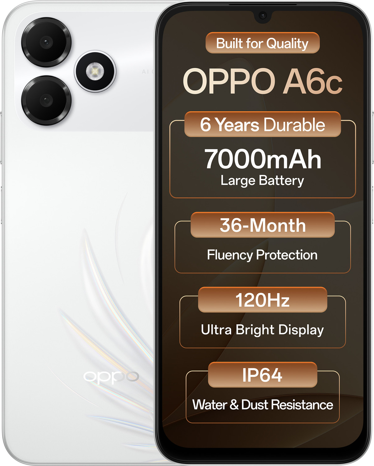 Oppo A6C (Feather White, 128 Gb) 3