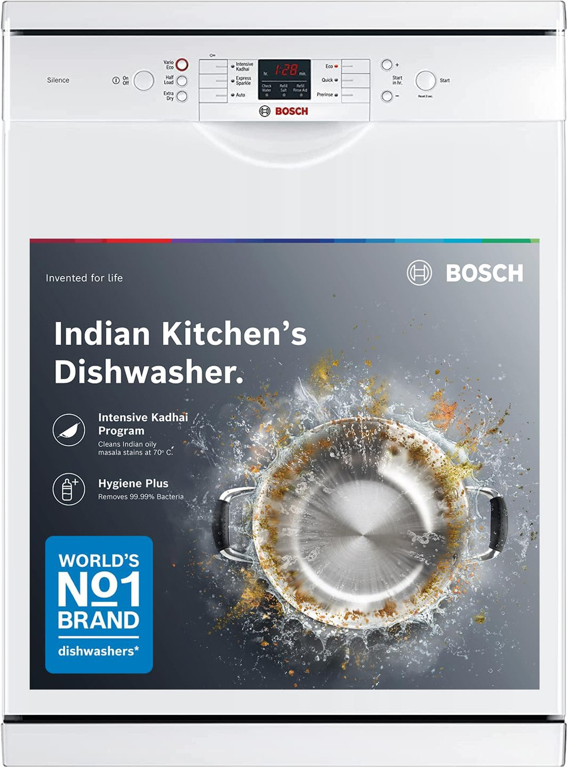 Bosch Sms66Gw01I Free Standing 13 Place Settings Intensive Kadhai Cleaning| No Pre-Rinse Required Dishwasher 3