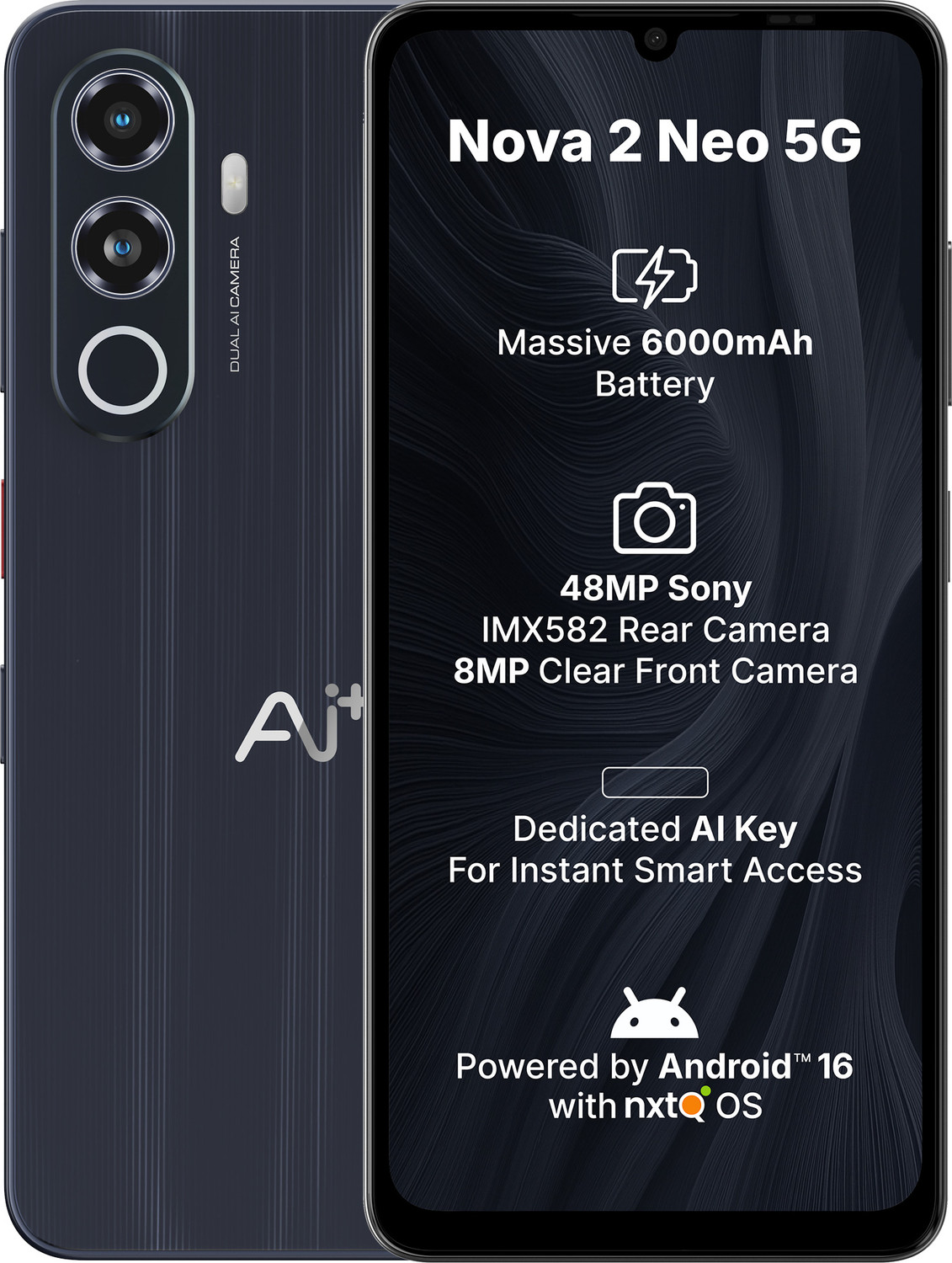 Ai+ Nova 2 Neo 5G (Black, 128 Gb) 1