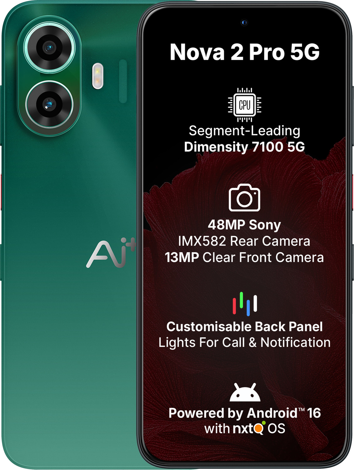 Ai+ Nova 2 Pro 5G (Green, 128 Gb) 1