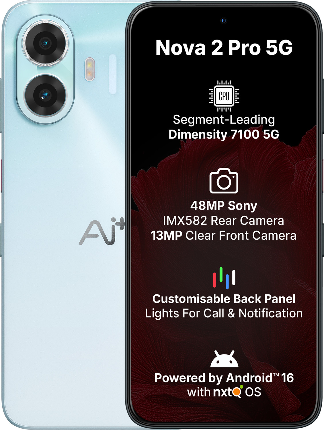 Ai+ Nova 2 Pro 5G (Blue, 128 Gb) 1