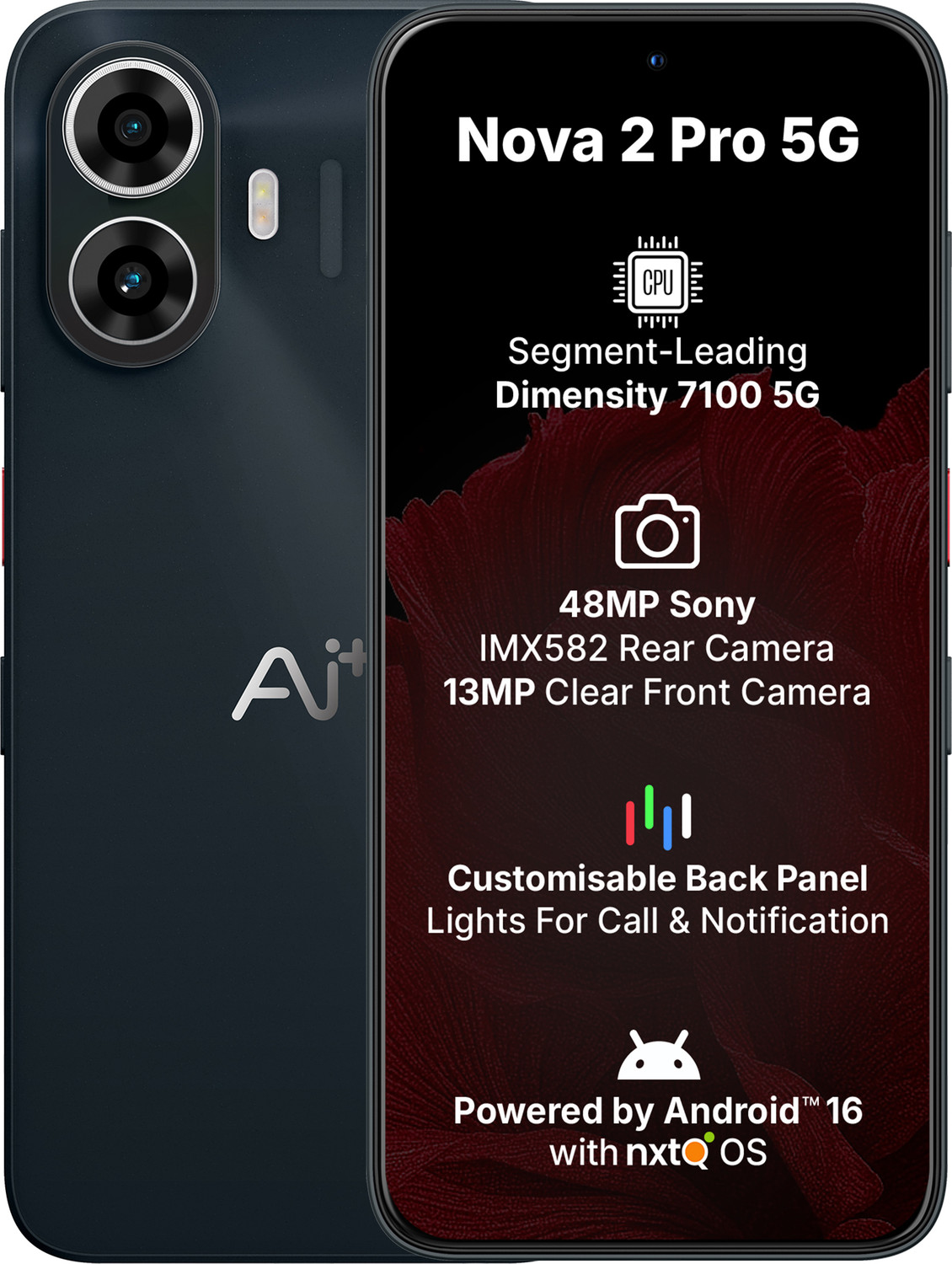 Ai+ Nova 2 Pro 5G (Black, 128 Gb) 3