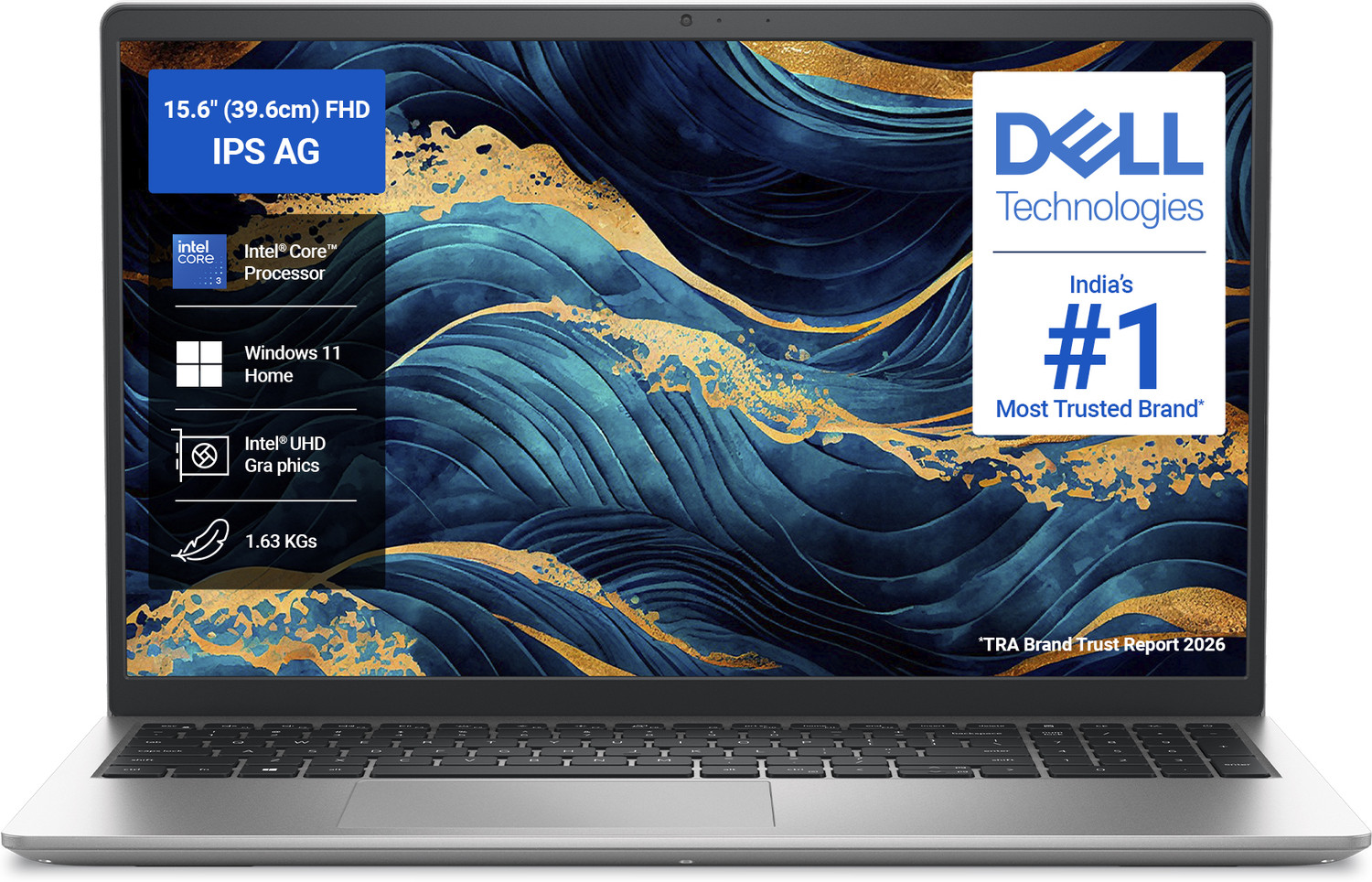 Dell Inspiron 15 (Core I3 14Th Gen) Intel Core 3 100U - (8 Gb/512 Gb Ssd/Windows 11 Home) Dc15250 Thin And Light Laptop 3