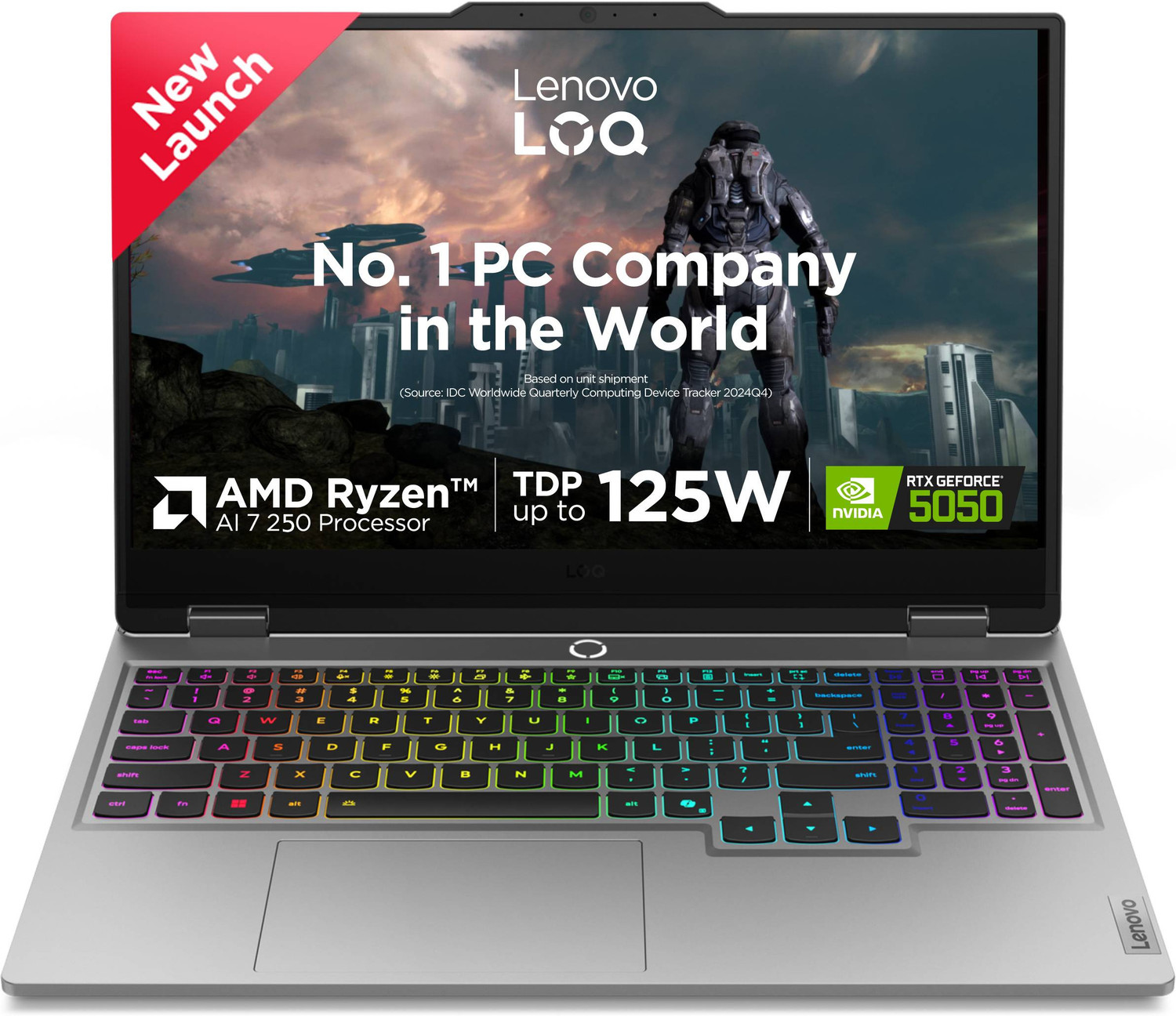 Lenovo Amd Ryzen 7 Octa Core 250 - (16 Gb/512 Gb Ssd/Windows 11 Home/8 Gb Graphics/Nvidia Geforce Rtx 5050) Loq 15Ahp10 Gaming Laptop 9