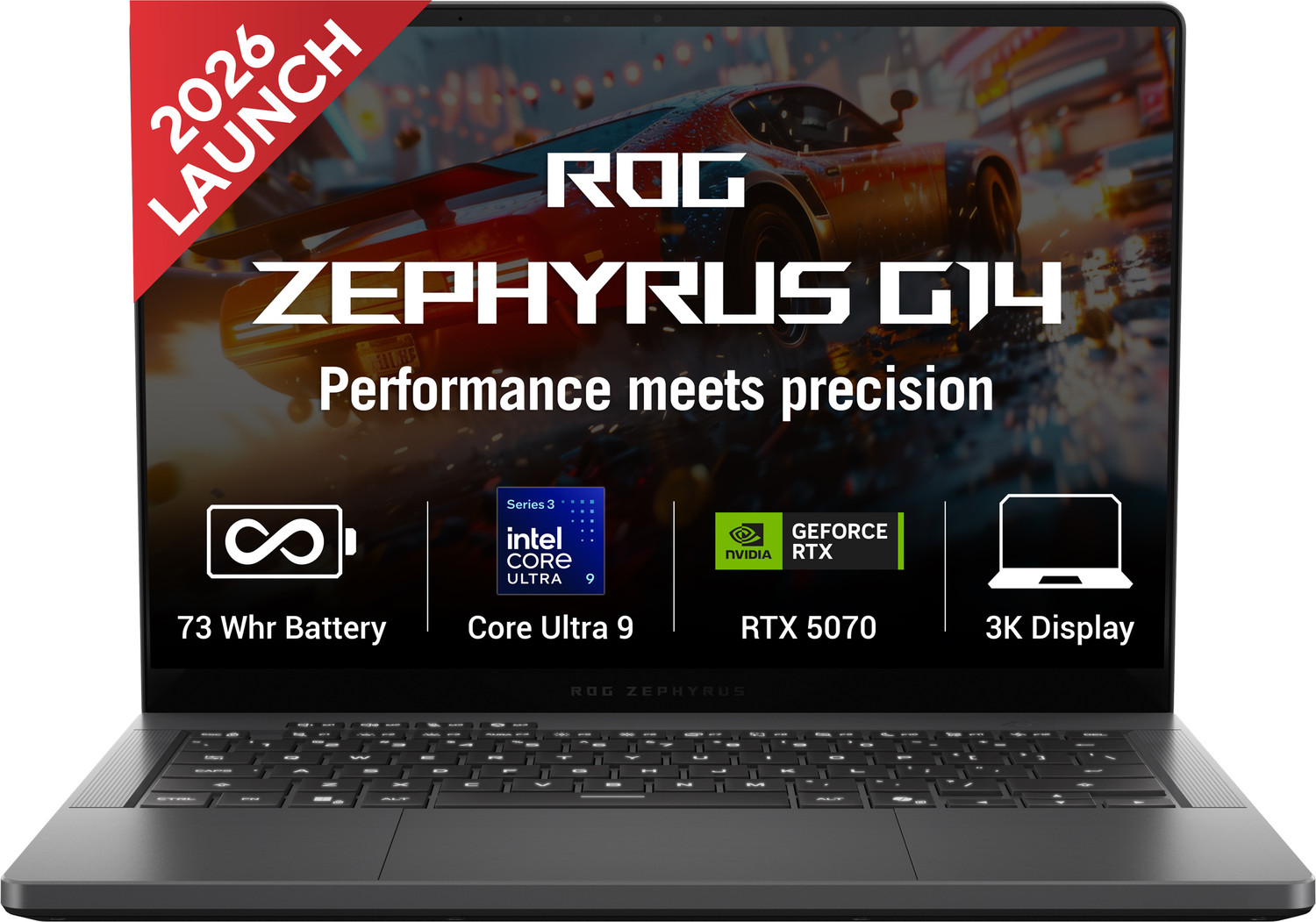 Asus Rog Zephyrus G16 Oled (2026) Intel Core Ultra 9 386H - (32 Gb/2 Tb Ssd/Windows 11 Home/12 Gb Graphics/Nvidia Geforce Rtx 5070 Ti/240 Hz) Gu606Ar-Tb039Ws Gaming Laptop 1