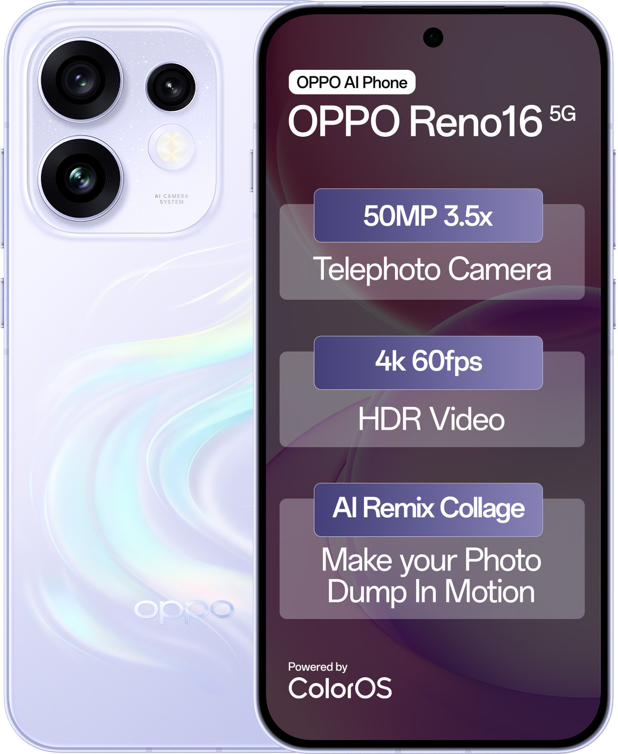 Oppo Reno16 5G (Stellar Purple, 256 Gb) 1