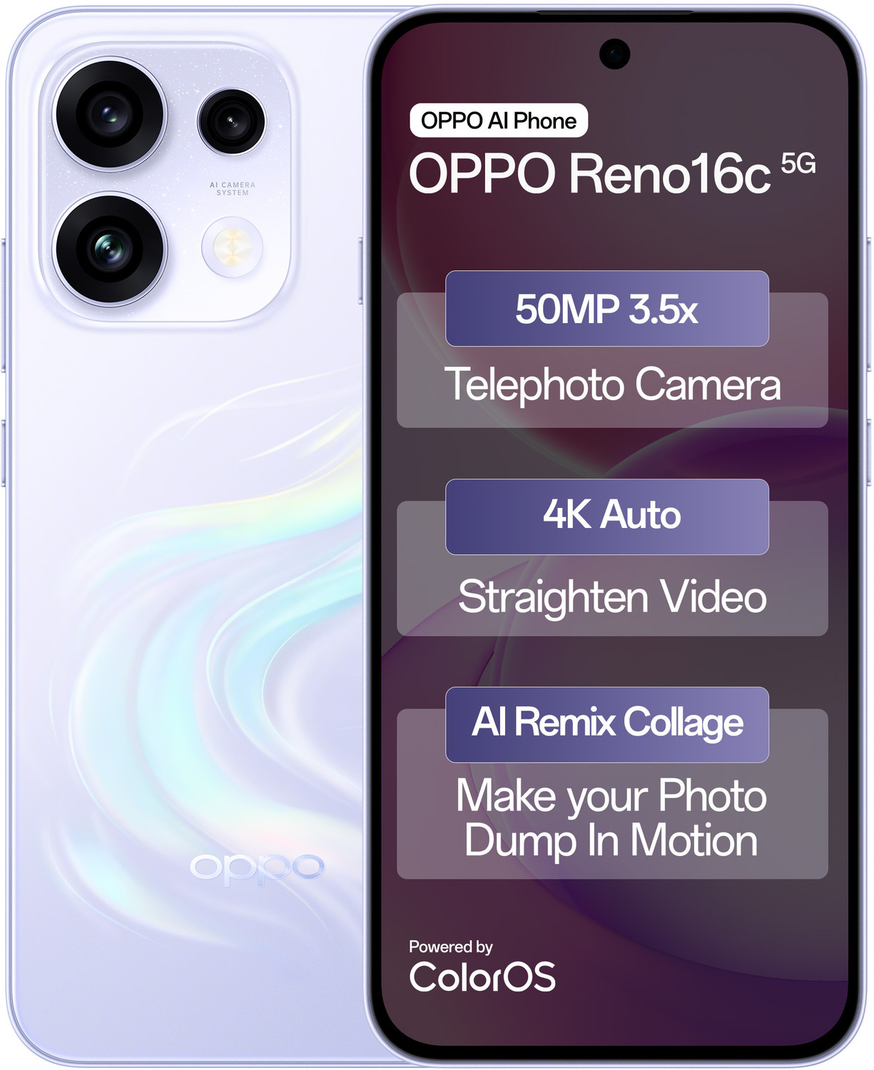 Oppo Reno16C 5G (Stellar Purple, 128 Gb) 3