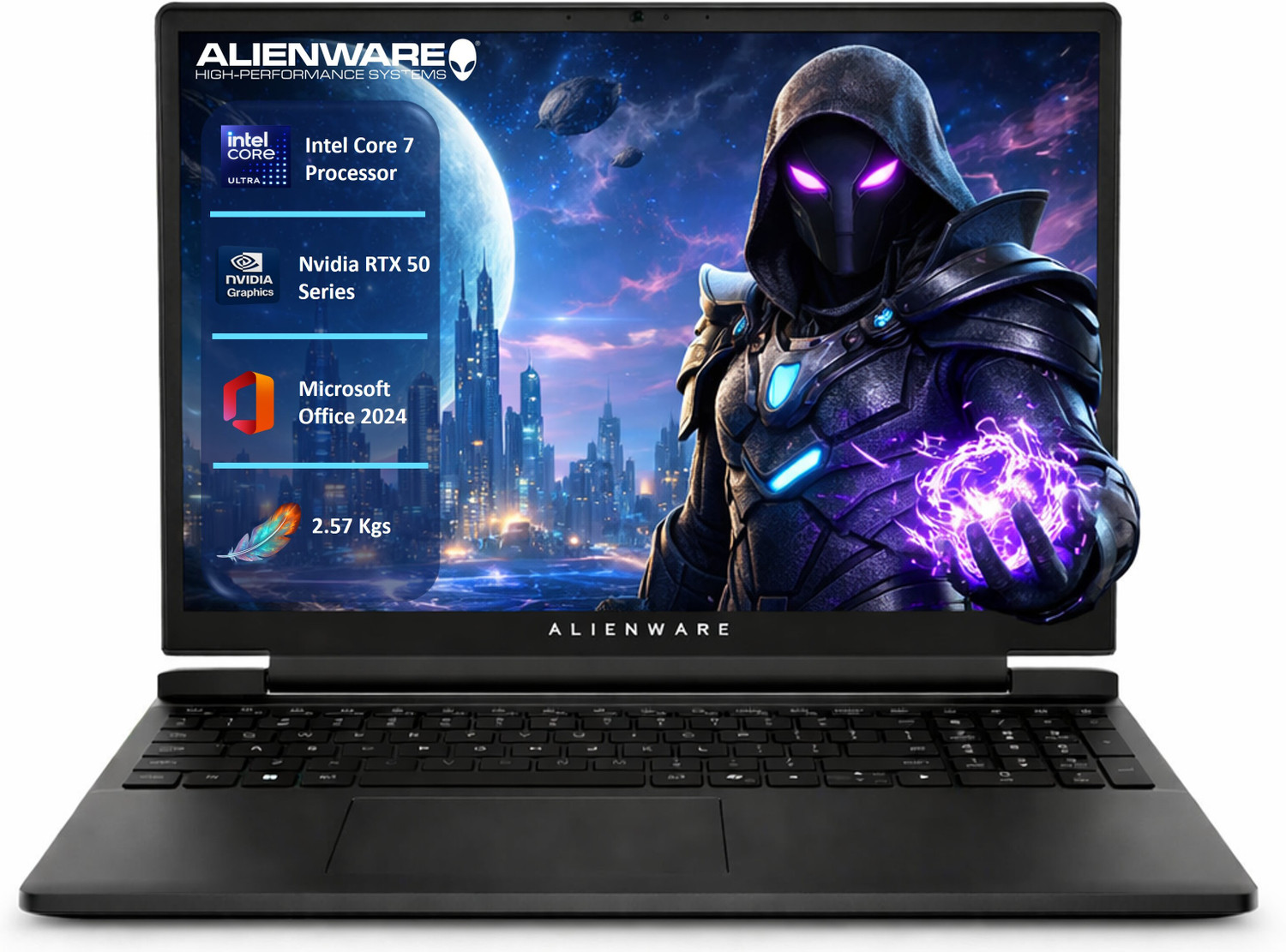 Dell Alienware 16 Aurora (I7 14Th Gen) Microsoft Office Home 2024 Intel Core 7 240H - (16 Gb/1 Tb Ssd/Windows 11 Home/8 Gb Graphics/Nvidia Geforce Rtx 5060) Oan1625000901Mino Gaming Laptop 1