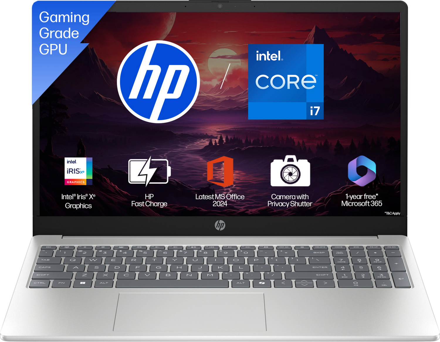 Hp Intel Core I7 13Th Gen 13620H - (16 Gb/512 Gb Ssd/Windows 11 Home) 15-Fr0046Tu Thin And Light Laptop 1