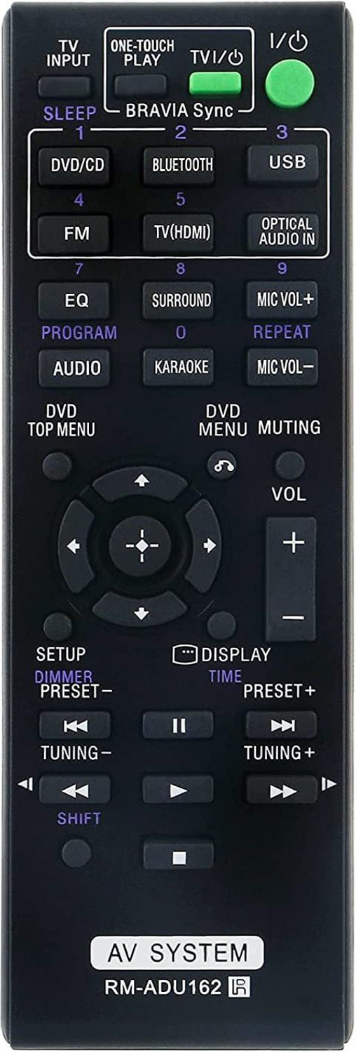 Hdf Pairing Compatible For Dvd Home Theatre System - Rm-Adu162 Sony Remote Controller 1