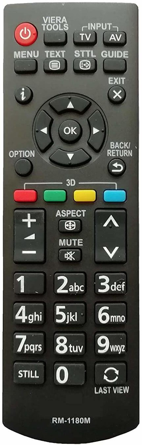 Hybite Panasonic Lcd Compatible With Panasonic Rm-1728 (Please Match The Image With Your Old Remote) Panasonic Led/Lcd Remote Controller 1