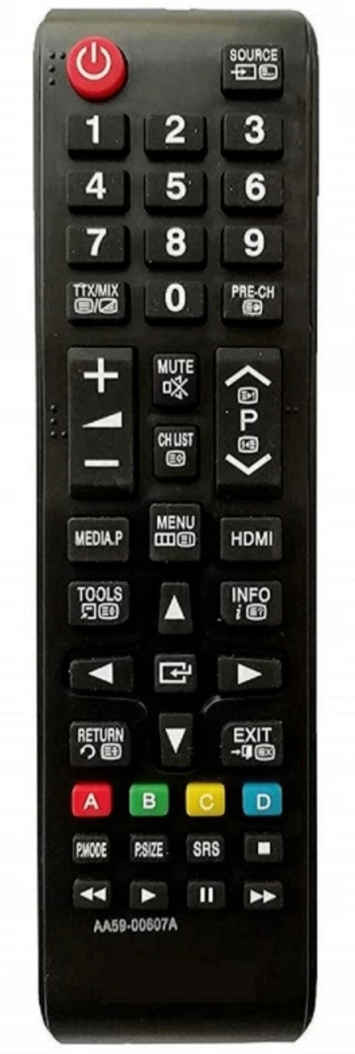 Pyai Samsung Remote Compatible For All Samsung Led / Lcd Tv (Please Match Your Old Remote)Samsung Led Aa59-00607A All Samsung Led / Lcd Tv Remote Controller 49