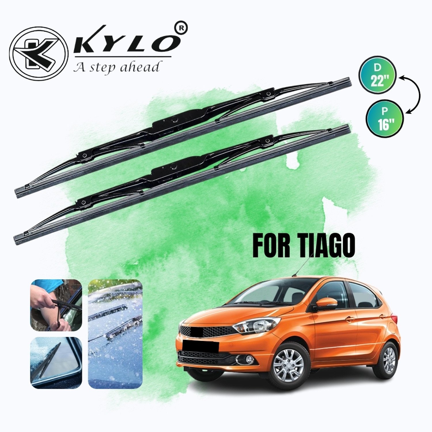 Kylo Flat Metal Wiper Blades Windshield Wiper 11