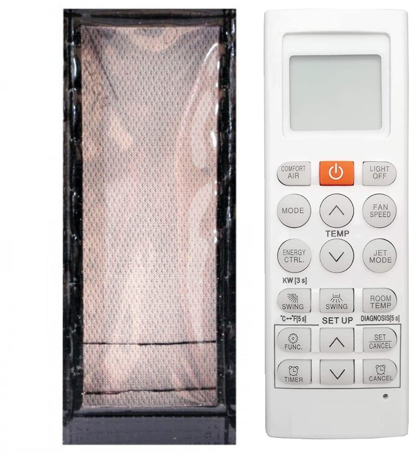 Lunagariya Protective Cover For Lg Ac Remote Control -1,Pu Leather Cover Holder Ac Remote Controller 21