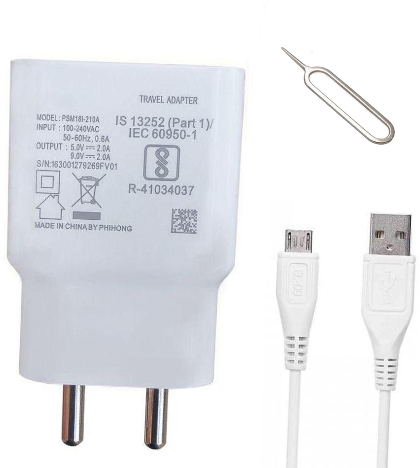 Trost Wall Charger Accessory Combo For Vivo V9, V9 Pro,S1,Z1 Pro,V15 Pro,V15, Y15, Y91,Y95, Y17, V11,V11 Pro, U10, U20 1