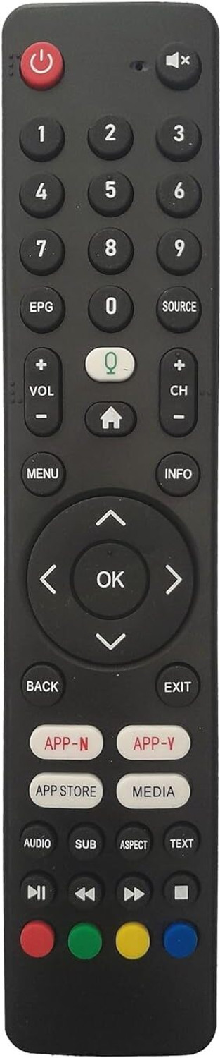 Anm Remote Compatible For Elista Smart Tv ( Non-Voice ) Quadrix Intex Sff4311 - Only Same Model Remote Controller 1