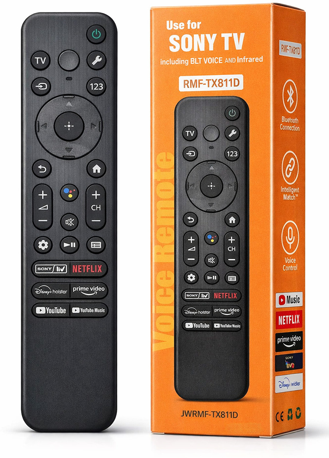 Tmx Premium Sony Rmf-Tx811D With Voice Control Remote Compatible With Sony Remote Controller 1