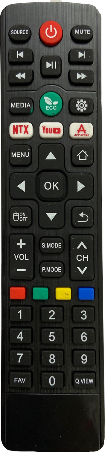 Shieldguard Remote Control Compatible For Led Tv (Black) Jvc, Iconic, Croma Remote Controller 1