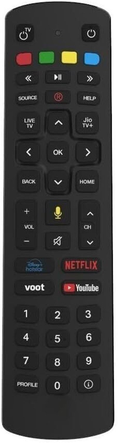 Jio Remote Control Compatible With Jio Fiber Box With Voice Control Remote Controller 65