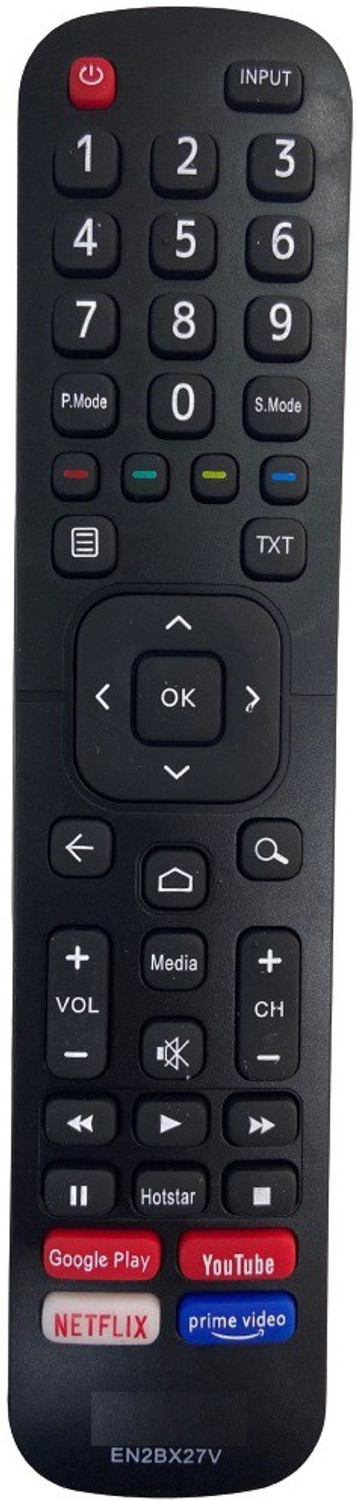 Shieldguard Remote Control No. 151 Compatible For Smart Led Tv Remote With Netflix, Youtube &Amp; Google Play Functions Vu Remote Controller 1