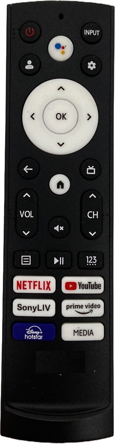 Shieldguard Remote Control No. 494 Compatible For Led Tv (No Voice Function) Vu Remote Controller 3