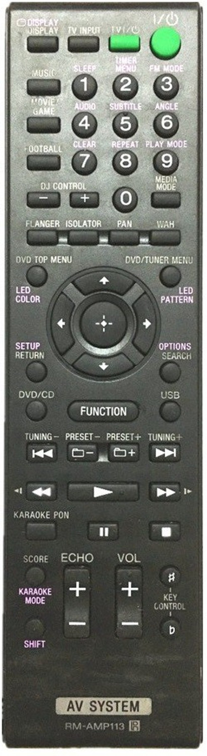Ehop Rm-Amp113 Compatible Control For Av Home Theater Shake-100D Hcd Sony Remote Controller 3