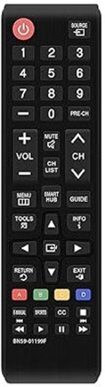 Arhan Samsung Tv Remote For All Lcd Led Hdtv 3D Smart Tvs Remote, Black Samsung Tv Remote Remote Controller 1