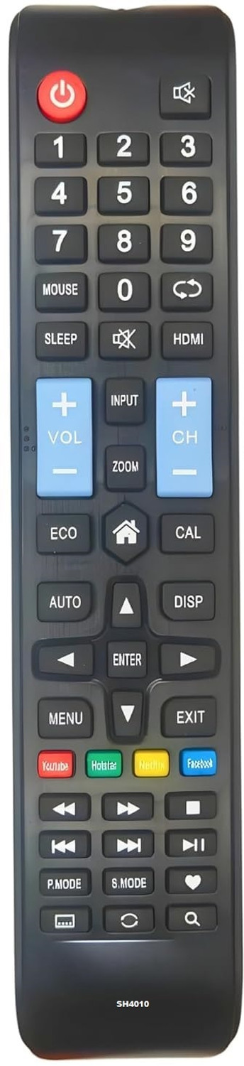 Akshita Sh4010 Tv Compatible For Led Lcd Tv Remote Control Intex Remote Controller 1